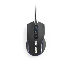 THORNE MOUSE RGB. Mysz do gier z kablem o długości 1.5 m i oświetleniem LED RGB z ABS z logo