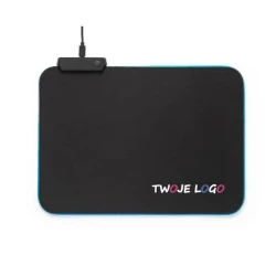 THORNE MOUSEPAD RGB. Podkładka pod mysz do gier z podświetleniem LED RGB z poliestru do drukowania logo