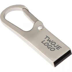 Pendrive metalowy 8GB z nadrukiem logo