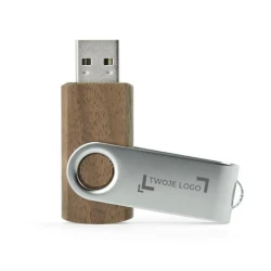 Pamięć USB TWISTER WALNUT 8 GB z naniesieniem logo