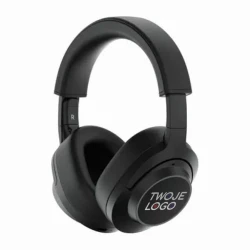Bezprzewodowe słuchawki nauszne z recyklingu Irvine ANC do drukowania logo