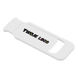 Zasłonka kamery internetowej HIDE 4 x 1.6 x 0.15 cm z nadrukiem logo