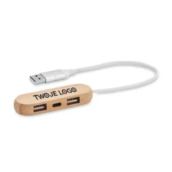 hub USB z podwójnym wejściem VINA C do nałożenia logo