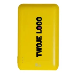 Power bank 5000 mAh z nadrukiem logo