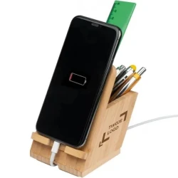 Stojak na telefon FREDERICTON z nadrukiem na zamówienie