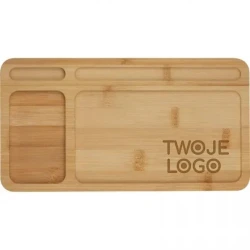 Organizer na biurko z ładowarką indukcyjną z logo