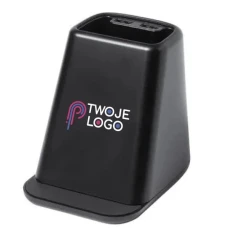 Ładowarka bezprzewodowa 15W, pojemnik na przybory do pisania, stojak na telefon z naniesieniem logo