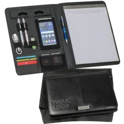 Folder A4 z notatnikiem w linie do nałożenia logo