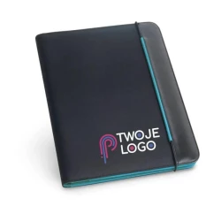 FITZGERALD. Teczka A4 z PU i 800D z blokiem strony w linie do nałożenia logo