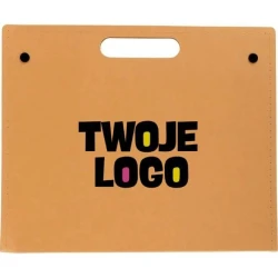 Teczka konferencyjna, notatnik ok. A4, długopis, karteczki samoprzylepne do naniesienia logo