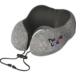 Zagłówek podróżny, poduszka z nadrukiem logo