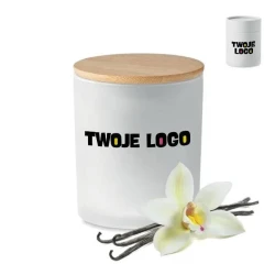 Świeca woskowa roślinna 280 gr KEOPS LARGE z naniesieniem logo