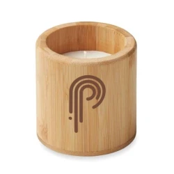 Świeca woskowa roślinna 160 gr GIZA z naniesieniem logo