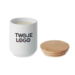 Świeca roślinna 200 gr VEIKA z logo firmy