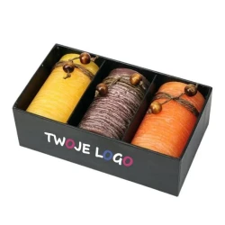 Zestaw świec zapachowych z logo firmy