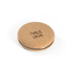 TILBURY. Podwójne korkowe lusterko do torebki do drukowania logo