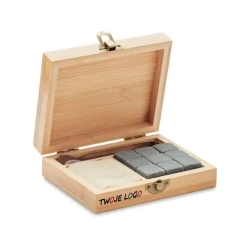 9 kamiennych kostek lodu DUNDALK do naniesienia logo