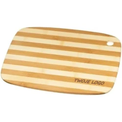 Deska kuchenna bambusowa GDAŃSK z logo