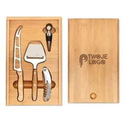 Zestaw do serów i wina WINE&CHEESE do naniesienia logo