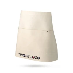 CHICORY. Uniwersalny fartuch z bawełnianego płótna (260 g/m²) z naniesieniem logo