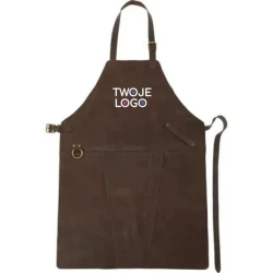 Skórzany fartuch kuchenny z logo