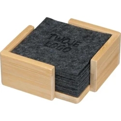 Podkładki filcowe pod kubek 10 szt. z nadrukiem logo