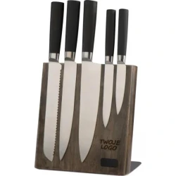 Zestaw noży kuchennych z nadrukiem logo