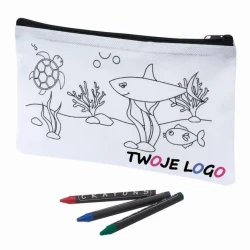 Piórnik COLOURFUL SCHOOL do drukowania logo