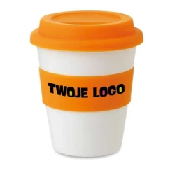 Kubek PP, silikonowe wieczko ASTORIA z naniesieniem logo