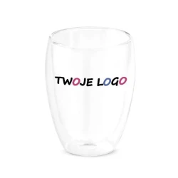 MACHIATO DUO. Zestaw 2 szklanych kubków izotermicznych z logo firmy