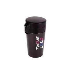 Kubek termiczny 300 ml, posiada sitko zatrzymujące fusy | Laura z nadrukiem logo