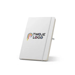 ANNE SUB. Notatnik A5 z poliestru z recyklingu (100% rPET) 300D, idealny do personalizacji metodą sublimacji do naniesienia logo