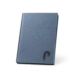 COFFEEPAD RIGID. Notatnik A5 z twardą okładką wykonany z odpadów z łusek kawy (65%) do naniesienia logo