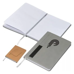 Notatnik A5 w kratkę z naniesieniem logo