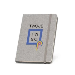 BOYD. Notatnik A5 z poliestru pochodzącego (100% rPET) z kartkami w linie do nałożenia logo