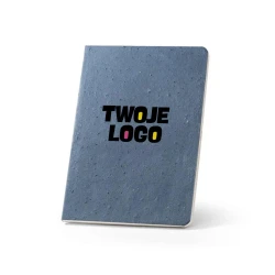 COFFEEPAD SEMI-RIGID. Notatnik A5 z półsztywną okładką wykonaną z odpadów łusek kawy (65%) do drukowania logo