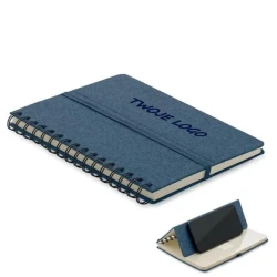 Notatnik A5 z podstawką na tele STRATA z nadrukiem na zamówienie