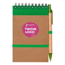 Notatnik ok. A6 z długopisem | Chapman do drukowania logo