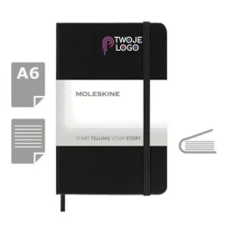 MOLESKINE Notatnik ok. A6 w linie z logo firmy