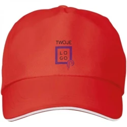 Czapka z daszkiem 5 paneli ARLINGTON z nadrukiem logo