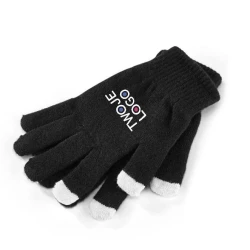THOM. Rękawiczki z końcówkami dotykowymi do nałożenia logo
