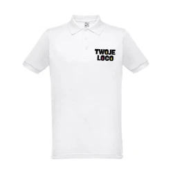 THC BERLIN WH 3XL. Męski polo t-shirt do nałożenia logo