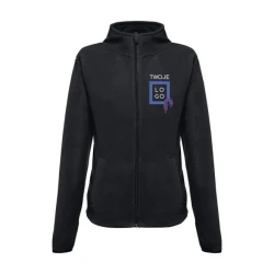 THC HELSINKI WOMEN. Damska bluza polarowa z poliestrowym taliowana z logo firmy