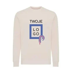 Lekki sweter Iqoniq Etosha, bawełna z recyklingu z logo firmy