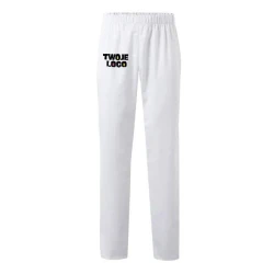 VL TYCHE. Spodnie Twill (190 g/m²), wykonane z bawełny (35%) i poliestru (65%) z naniesieniem logo