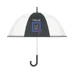 Przezroczysty parasol ⌀102cm/23″ z uchwytem na haczyk. GOTA do nałożenia logo