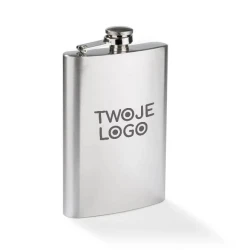 Piersiówka NEVIS 240 ml z nadrukiem logo