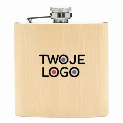 Piersiówka BAMBOO STYLE z logo