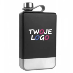 Piersiówka HALTI 266 ml Schwarzwolf do naniesienia logo