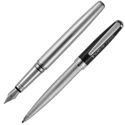 Zestaw piśmienny długopis i pióro wieczne CHRISTOPHE Pierre Cardin z naniesieniem logo